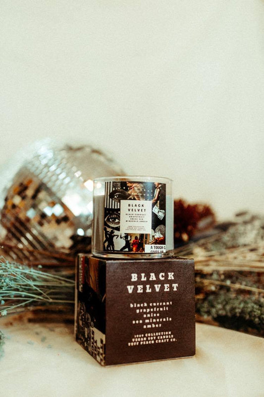 Organic Black Velvet Candle
