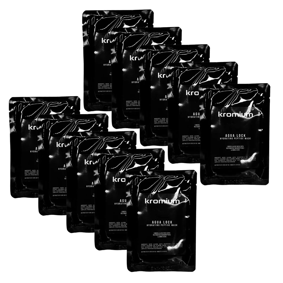 Kromium Agua Lock Hydrating Peptide Mask 10pcs