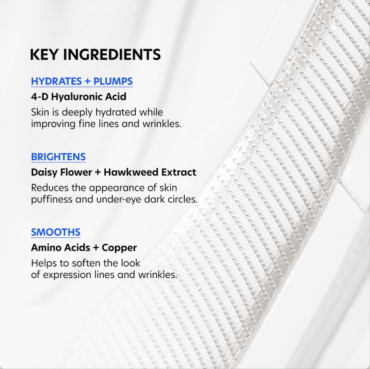 Hyaluronic Acid Microneedle Eye Patches - Amethyst Skin Clinic