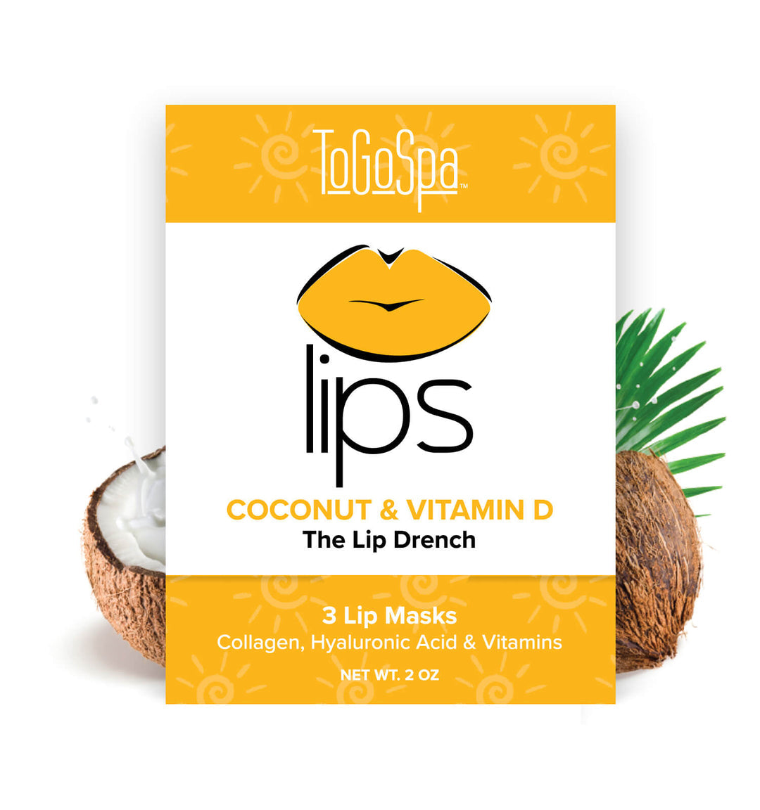 Coconut & Vitamin D Collagen Lip Mask (Pack of 3)