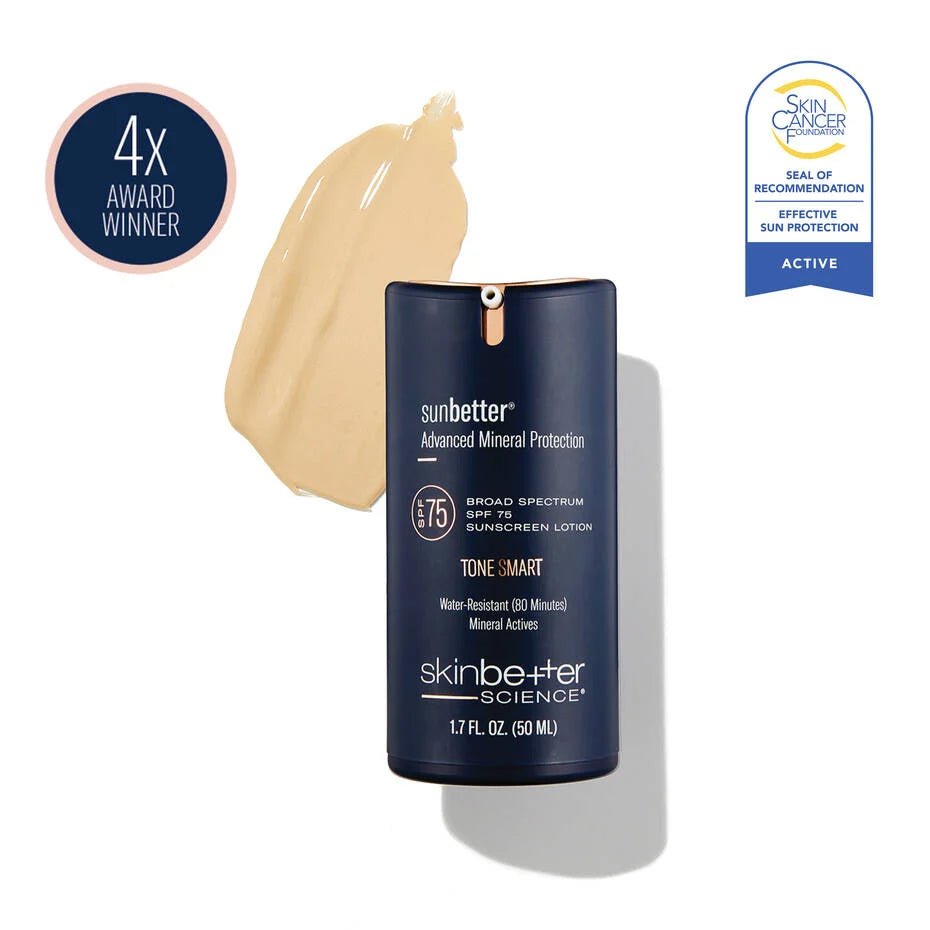 sunbetter TONE SMART SPF 75 Sunscreen Lotion - Amethyst Skin Clinic