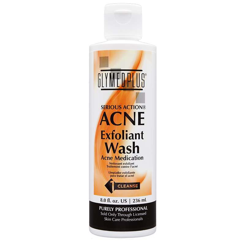 Acne Exfoliant Wash / Clear Exfoliant Cleanser with Benzoyl Peroxide