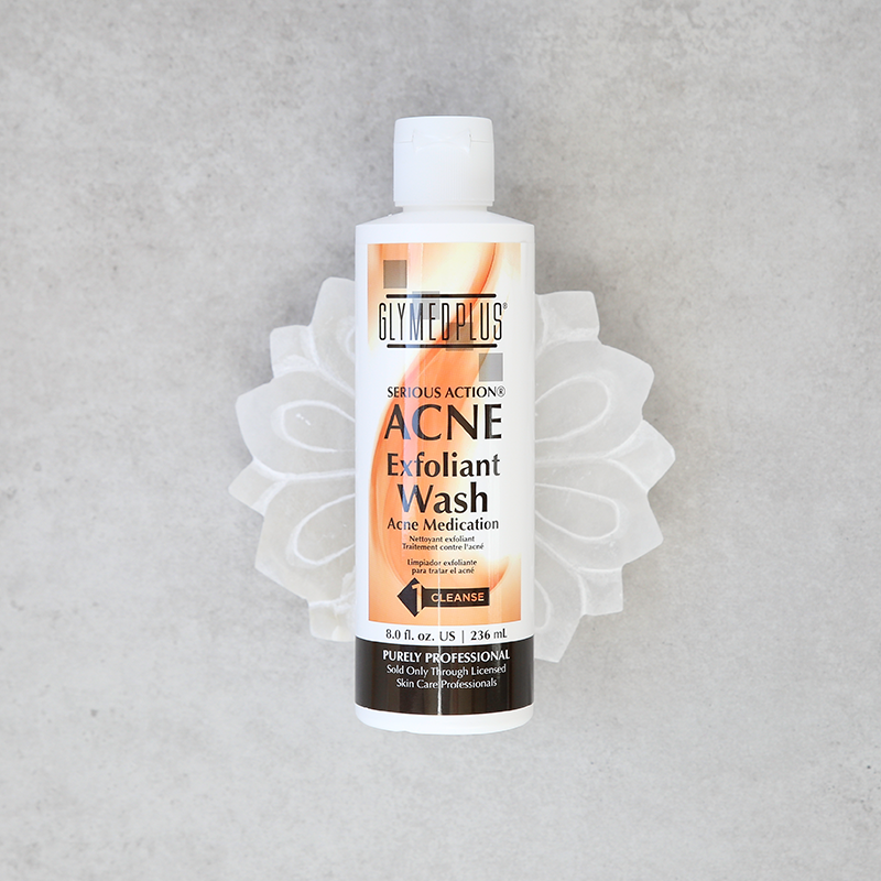 Acne Exfoliant Wash / Clear Exfoliant Cleanser with Benzoyl Peroxide