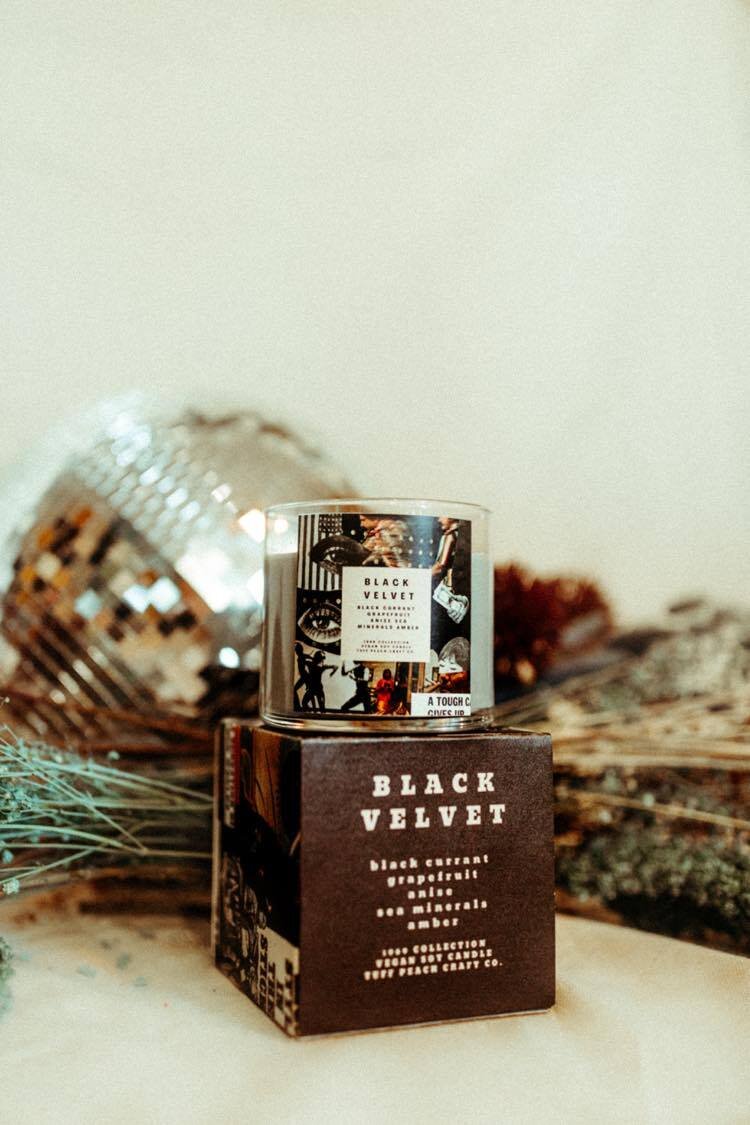 Organic Black Velvet Candle